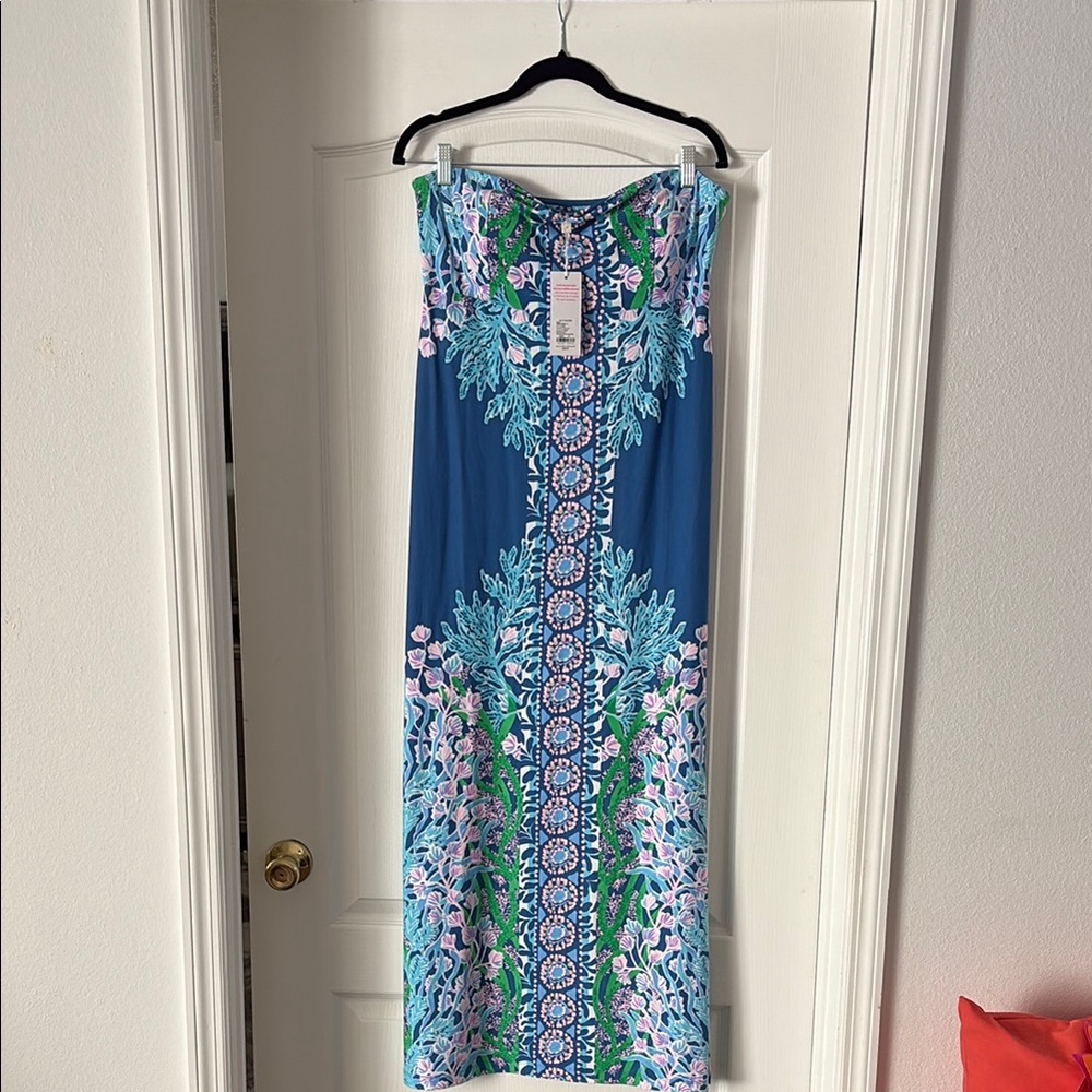 NWT Lilly Pulitzer Noa Strapless Maxi Dress